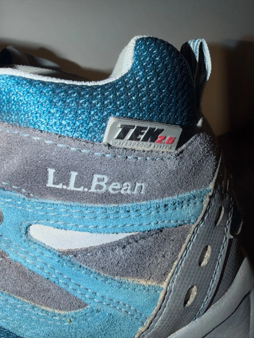 LL Bean Tek 2.5 Hiking Waterproof Trail Hiking Boots 286156 Blue Youth Siz